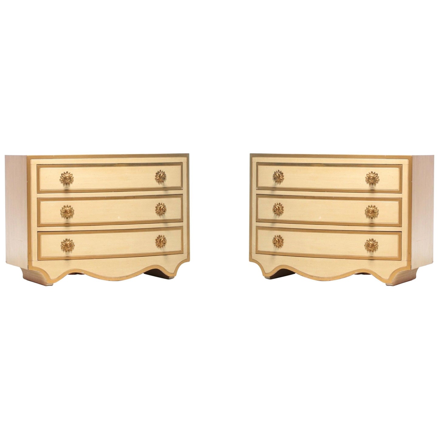 Pair of Dorothy Draper Viennese Collection Chests, circa 1963
