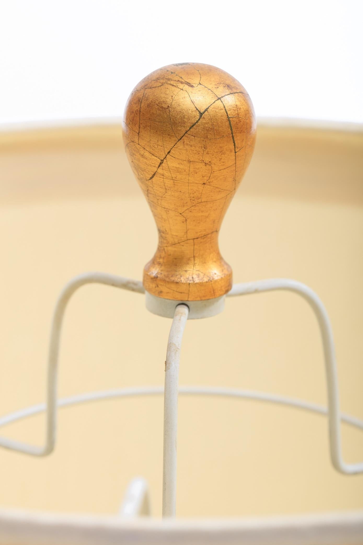 Feldman White Capiz Shell and Brass Table Lamp, circa 1960