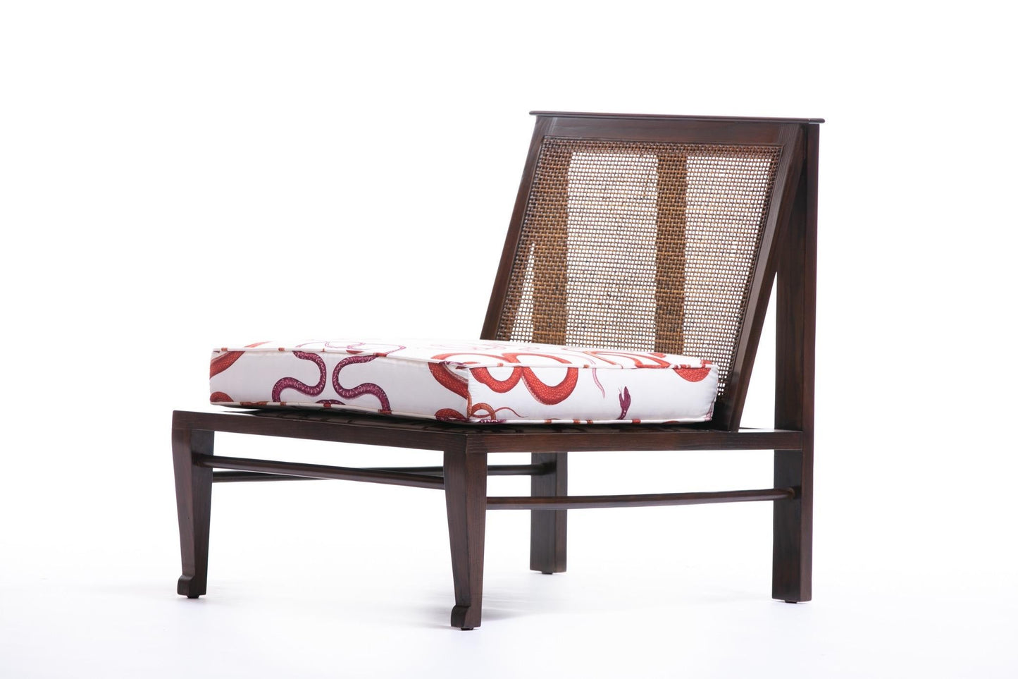 William Pahlmann Thebes Chairs with Snake Fabric, circa 1964