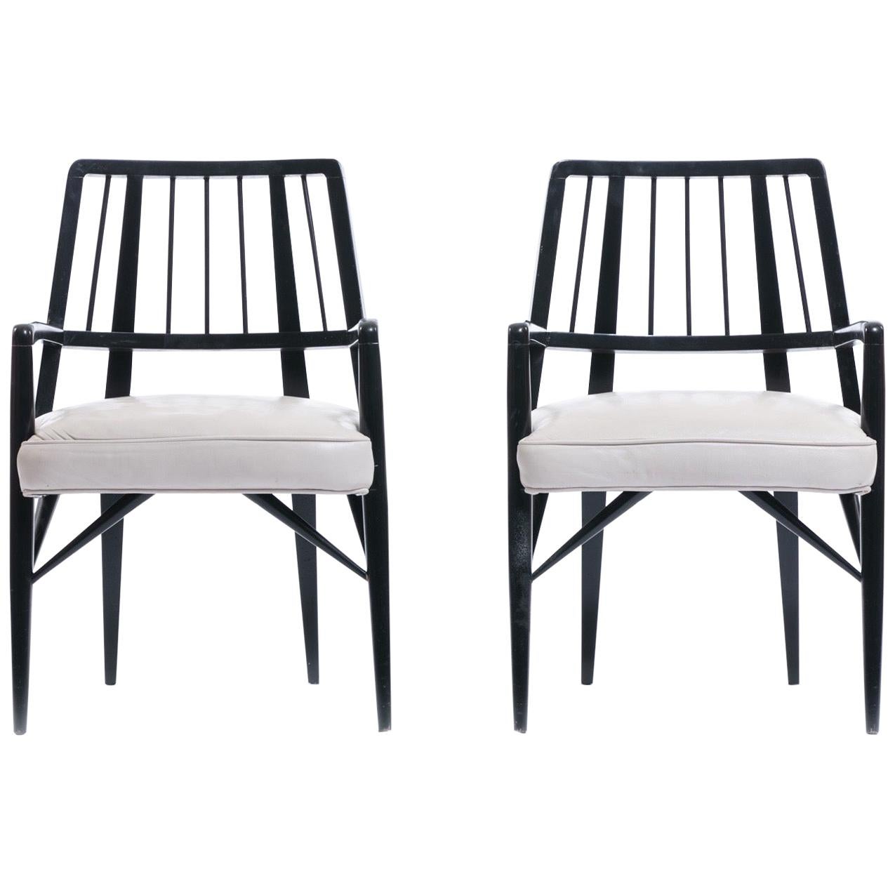 Pair of Paul Laszlo Chairs from the Brentwood Country Club, circa 1954