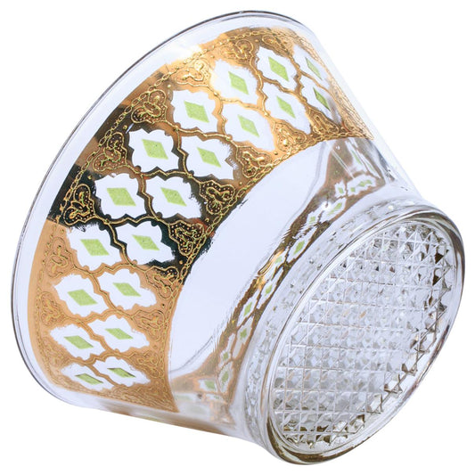 22-Karat Gold Moroccan Themed Vintage Ice Bowl and Tongs, circa 1965