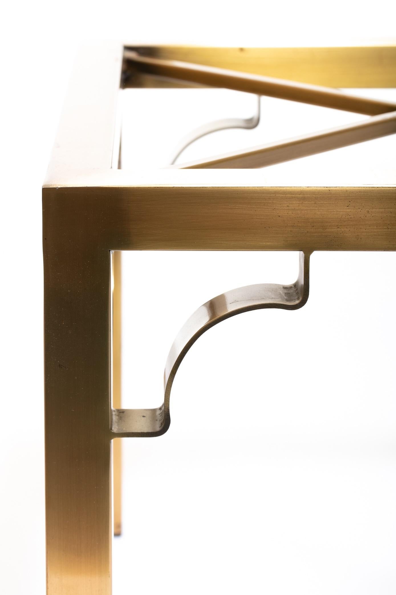 Pair of Mastercraft Brass Side Tables, circa 1970