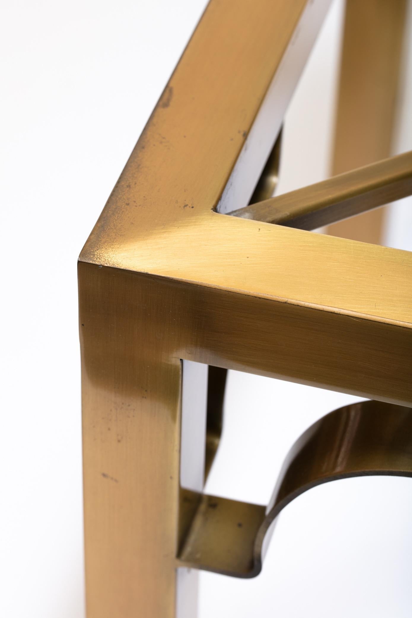Pair of Mastercraft Brass Side Tables, circa 1970
