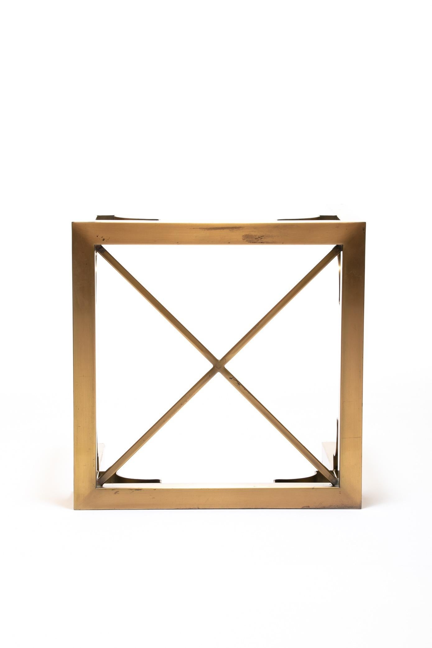 Pair of Mastercraft Brass Side Tables, circa 1970