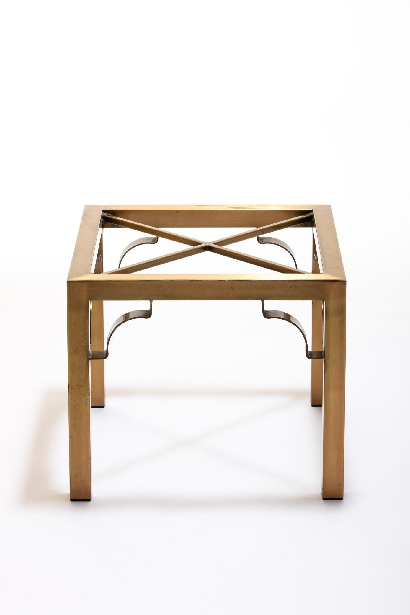 Pair of Mastercraft Brass Side Tables, circa 1970