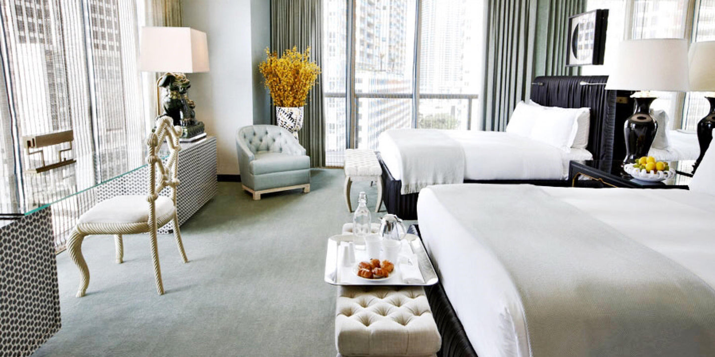 Pair of Hollywood Regency Club Chairs from the Viceroy Miami