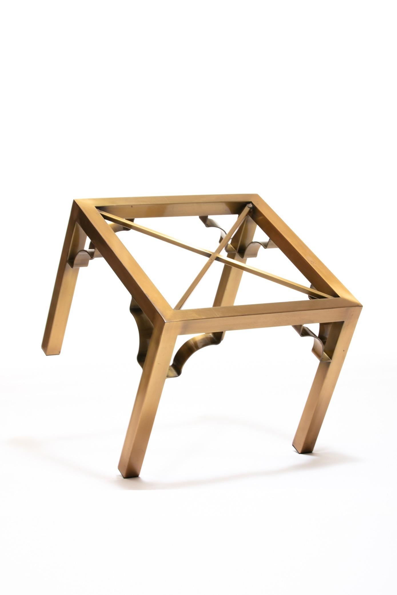 Pair of Mastercraft Brass Side Tables, circa 1970