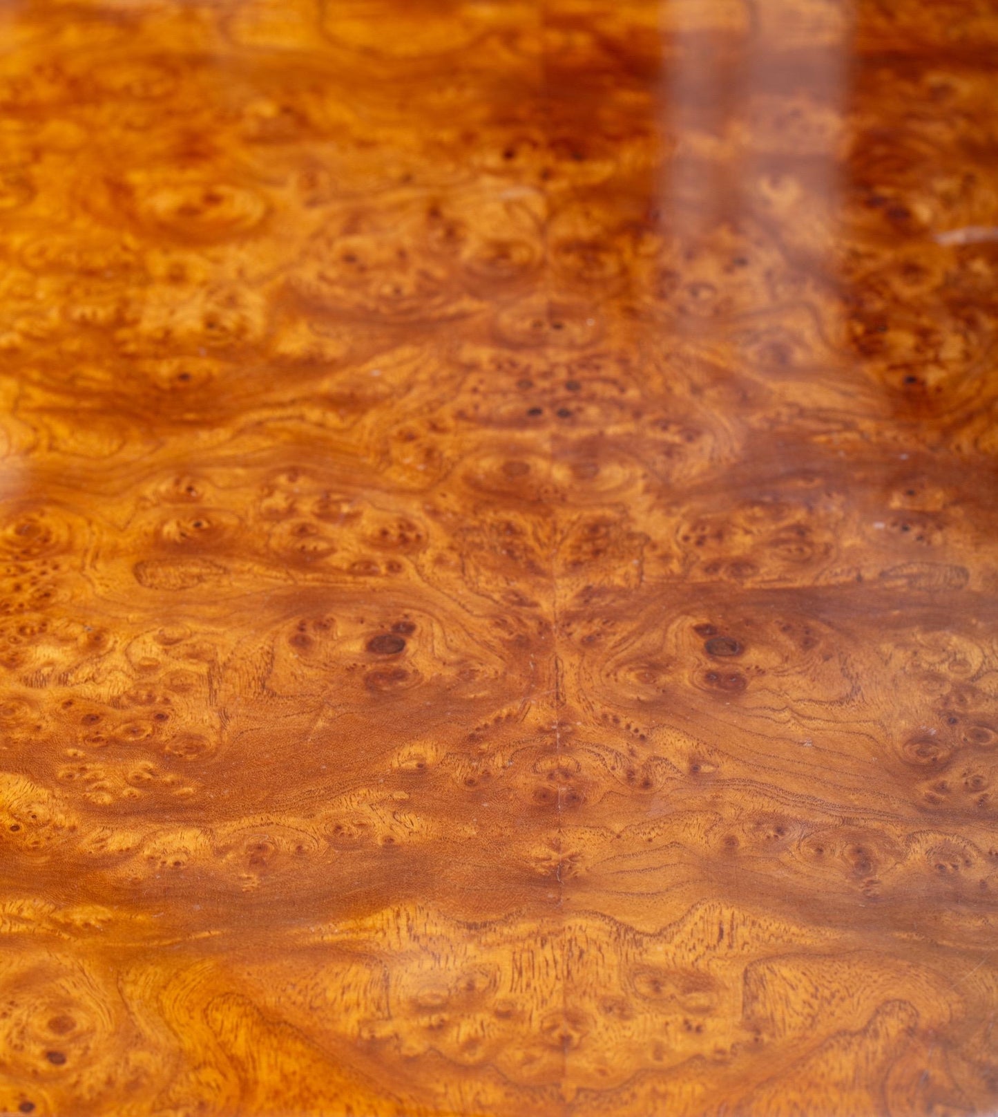 Pace Burl Wood and Chrome Credenza by Leon Rosen, circa 1974