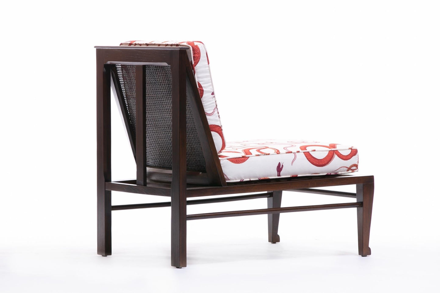 William Pahlmann Thebes Chairs with Snake Fabric, circa 1964