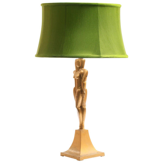 Art Deco Oscar / Oscarette Gold Lamp by Viktor Schreckengost, circa 1930s