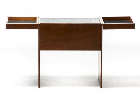 Danish Modern Rosewood Free Standing Flip Top Dry Bar c. 1960s