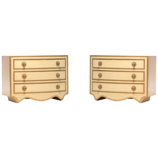 Pair of Dorothy Draper Viennese Collection Chests, circa 1963