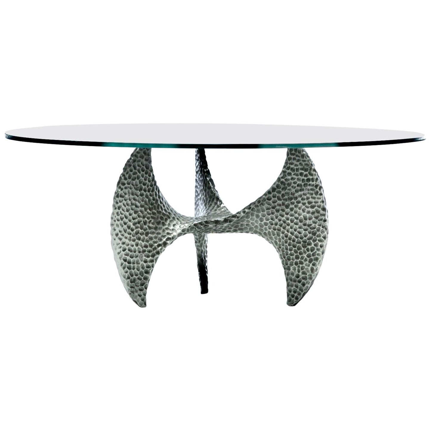 Paul Evans Style Brutalist Propeller Base Coffee Table Stamped, 1970