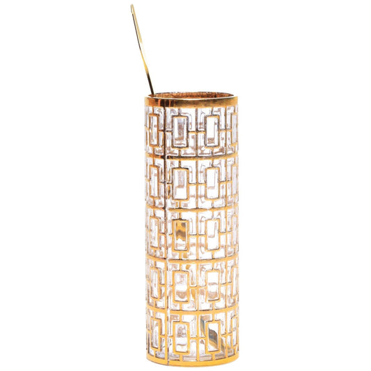 Vintage Imperial Glass Co. Shoji Cocktail Mixer 22-Karat Gold, 1960s