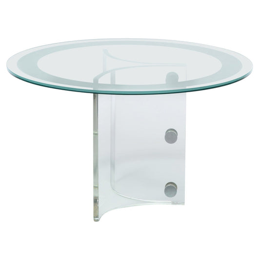 Vladimir Kagan Lucite & Glass Dining or Center Table, c. 1970s